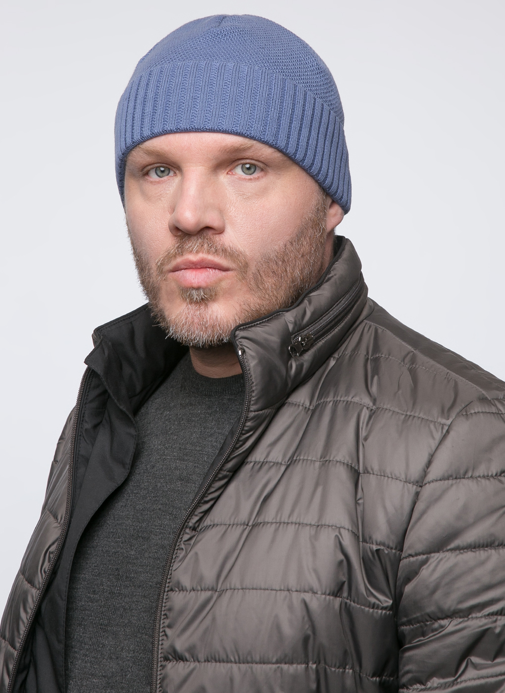 

Шапка мужская Каляев 38268 джинс, р, Голубой, 38268