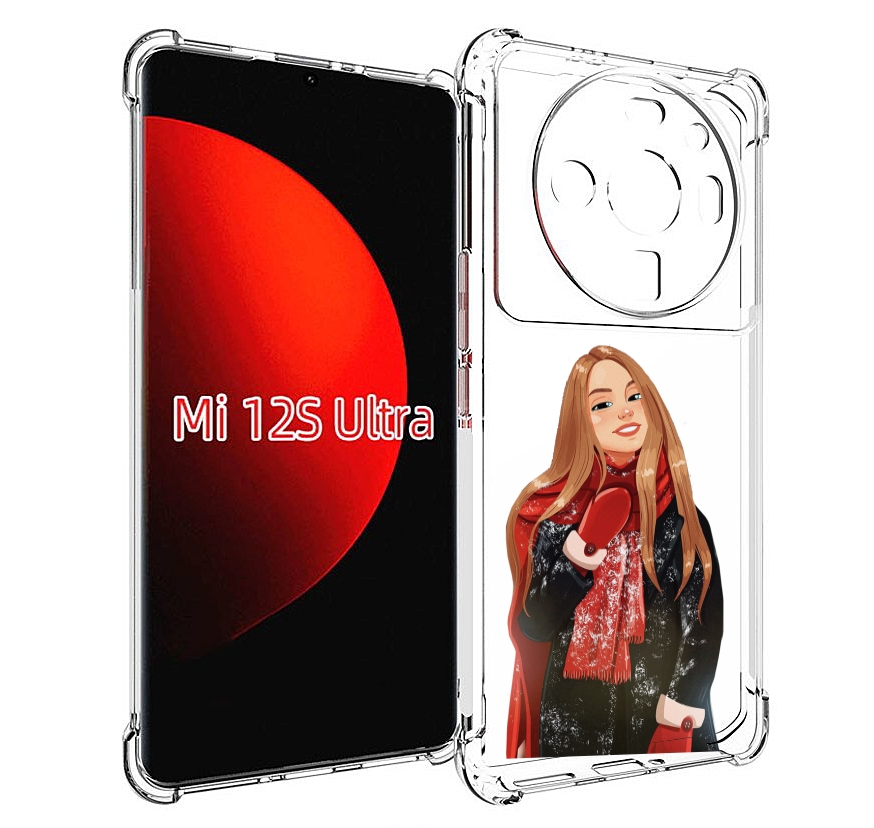 

Чехол MyPads Новогодний-зимний-арт женский для Xiaomi 12S Ultra, Прозрачный, Tocco