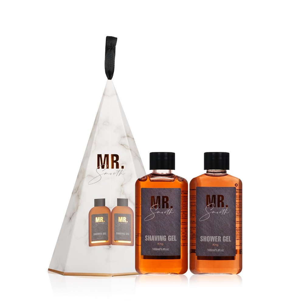 

Мужской подарочный набор Mr Smooth гель для душа 100мл и гель для бритья 100мл