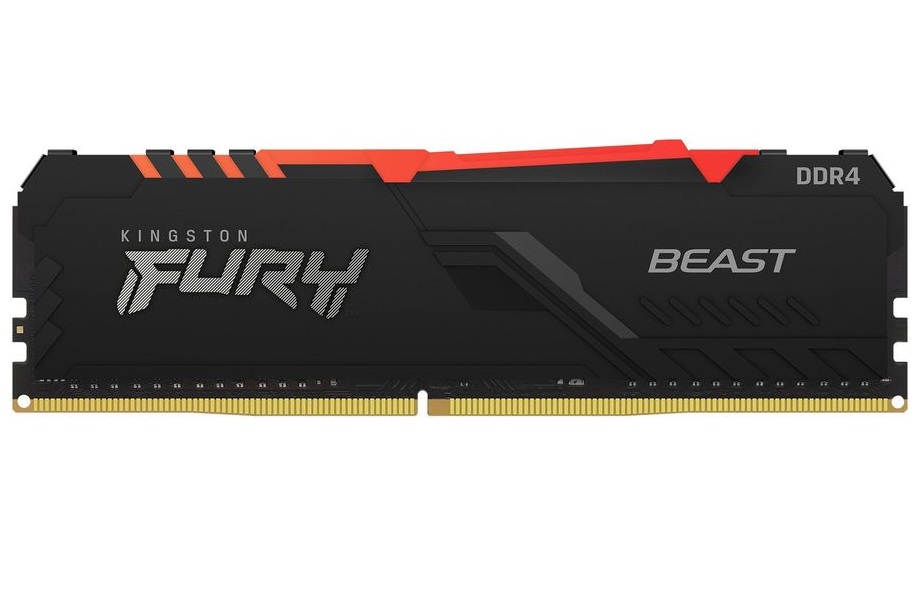 

Память Kingston 8GB DDR4 3200 DIMM Fury Beast Black RGB Gaming KF432C16BBA-8-SP
