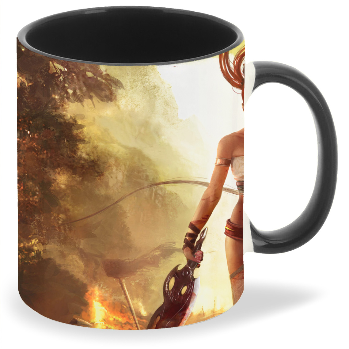 

Кружка CoolPodarok heavenly sword Рыжеволосая Девушка с двумя клинками, heavenly sword Рыжеволосая Девушка с двумя клинками