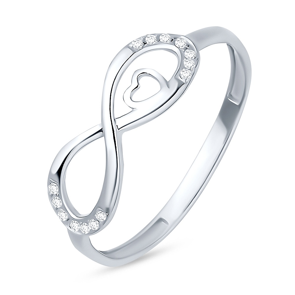 

Кольцо из серебра р. , 585Gold 701012733, фианит, 701012733