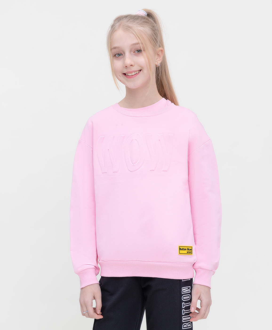 

Свитшот розовый Button Blue, мод.122BBGJC16021200, р.152, 122BBGJC1602
