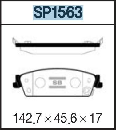 

Тормозные колодки Sangsin brake задние дисковые SP1563