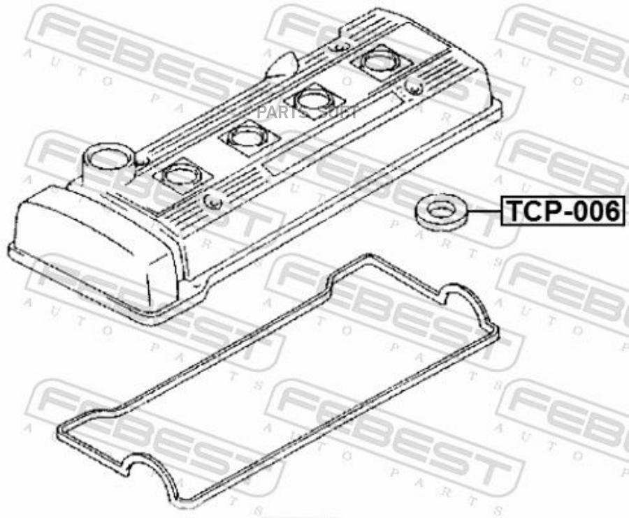 

FEBEST TCP-006 Кольцо уплотн свечного колодца TOYOTA COROLLA 1995-2000 TCP-006 1шт