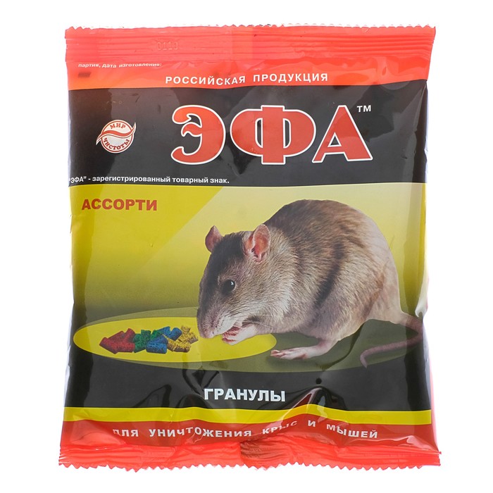 

Гранулы от грызунов Эфа Р00020906 150 г