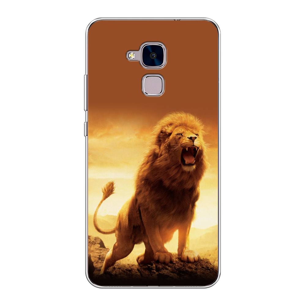 

Чехол на Honor 5C "Львиный рык", Коричневый;желтый;оранжевый, 60450-1