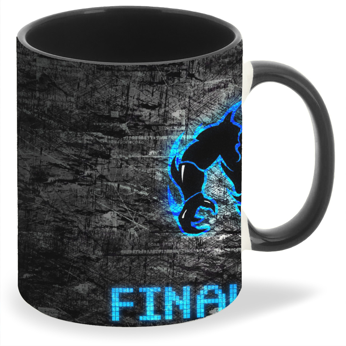 

Кружка CoolPodarok Finalboos логотип серый фон, Finalboos логотип серый фон