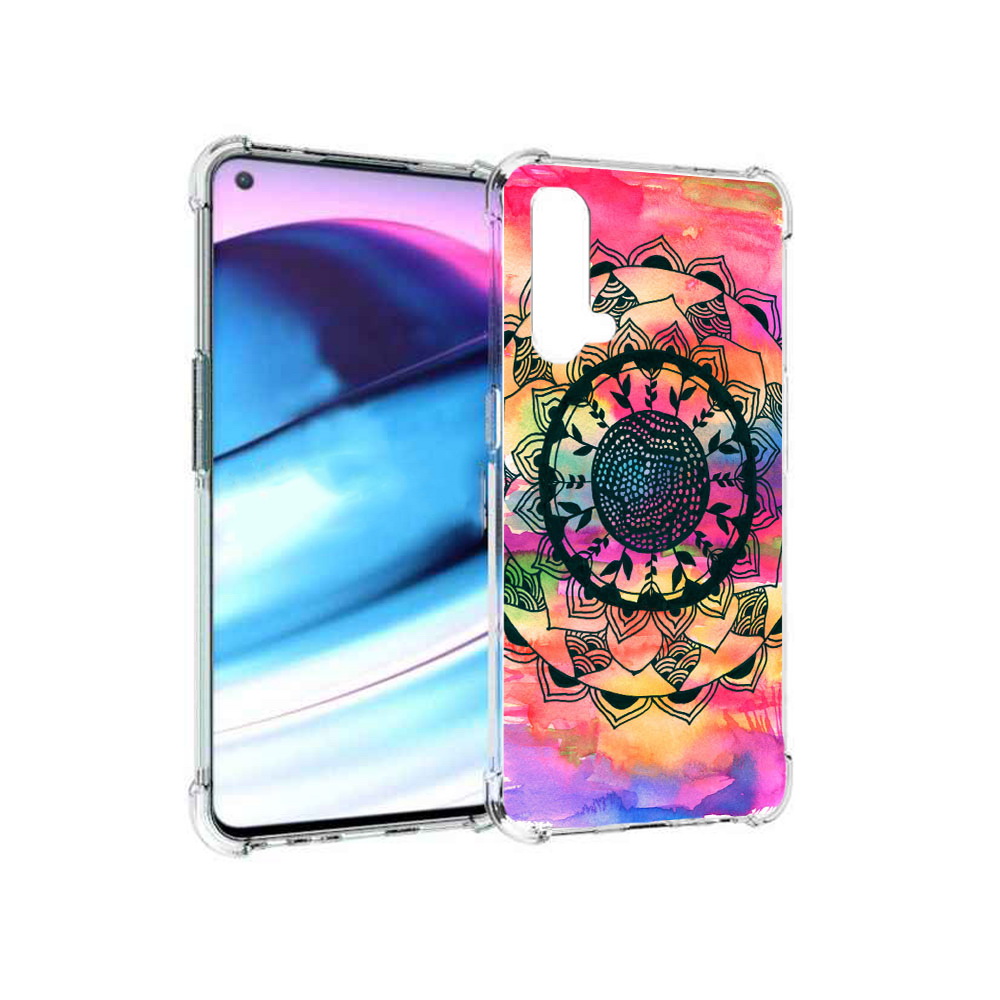 

Чехол MyPads Tocco для OnePlus Nord CE 5G яркая абстракция круглый цветок, Tocco