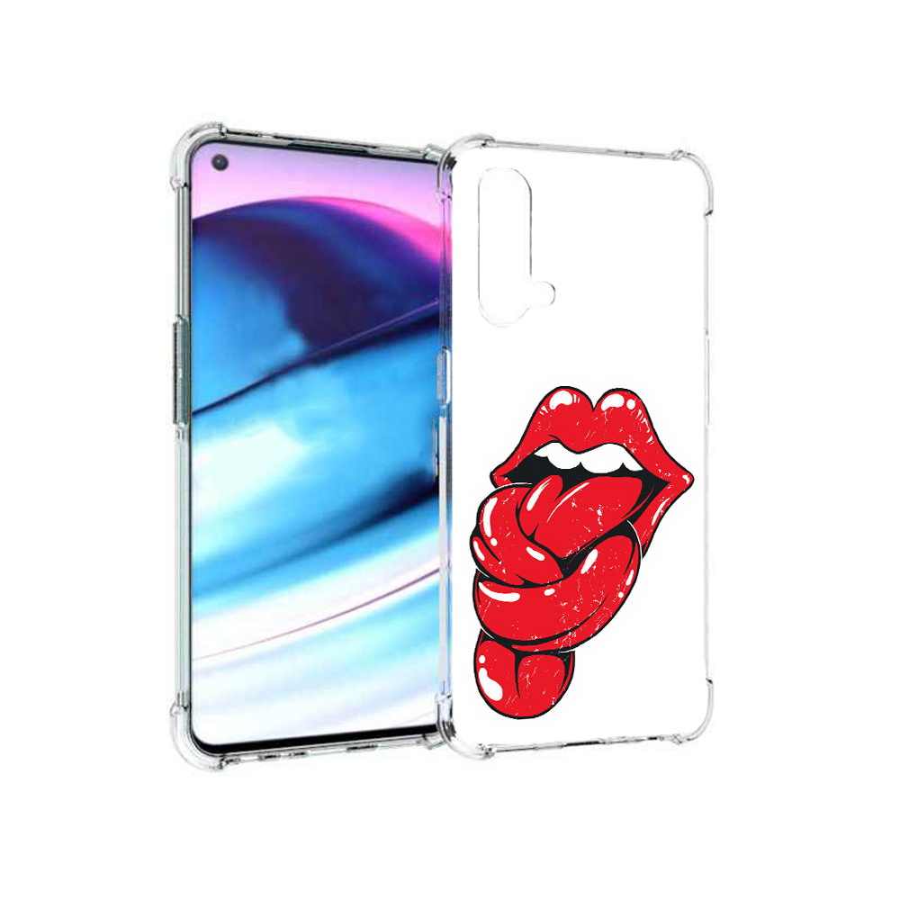 

Чехол MyPads Tocco для OnePlus Nord CE 5G яркие губы с языком (PT227196.126.705), Tocco