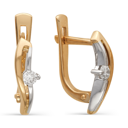

Серьги из золота с бриллиантом Dewi 101020004, 101020004