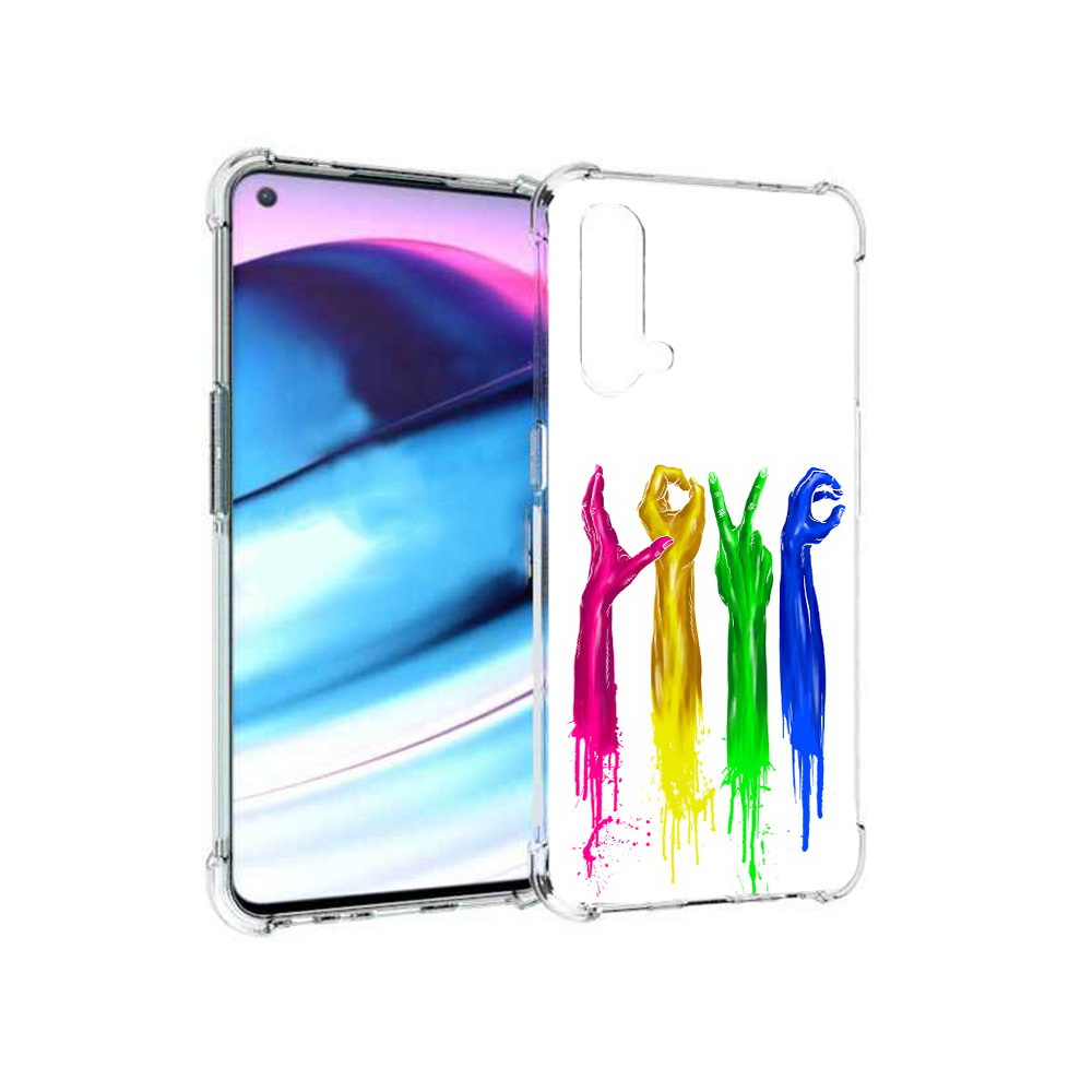 

Чехол MyPads Tocco для OnePlus Nord CE 5G яркие руки love (PT227196.126.707), Tocco