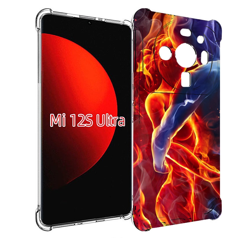 

Чехол MyPads Огонь-вода для Xiaomi 12S Ultra, Прозрачный, Tocco