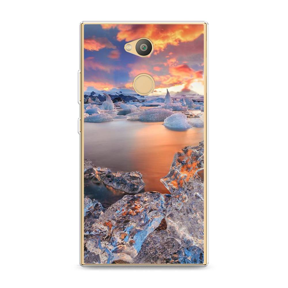 

Чехол на Sony Xperia L2 "Ледники", Синий;оранжевый, 53450-2