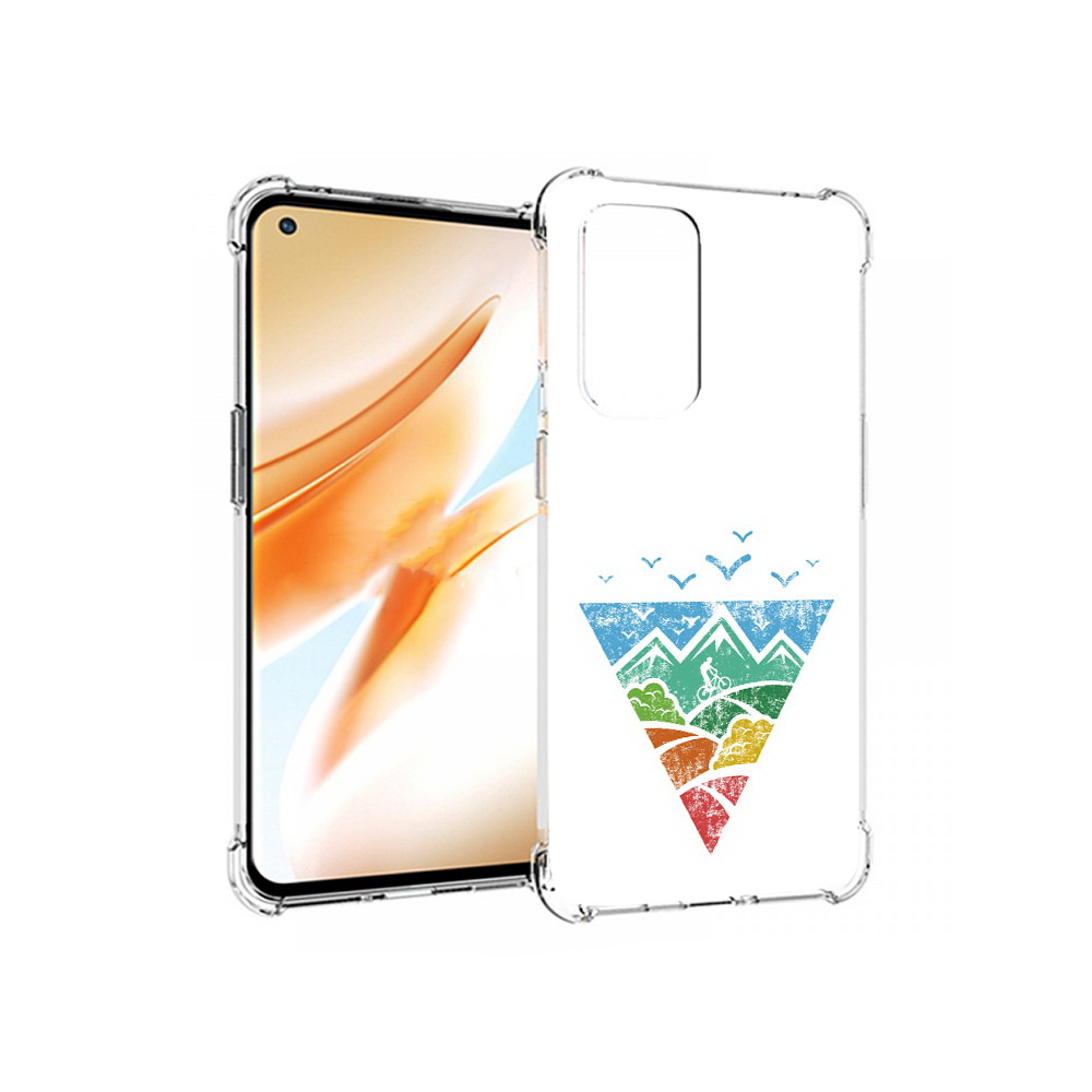 

Чехол MyPads Tocco для OnePlus 9 Pro Лес земля море чайки (PT159597.127.105), Прозрачный, Tocco