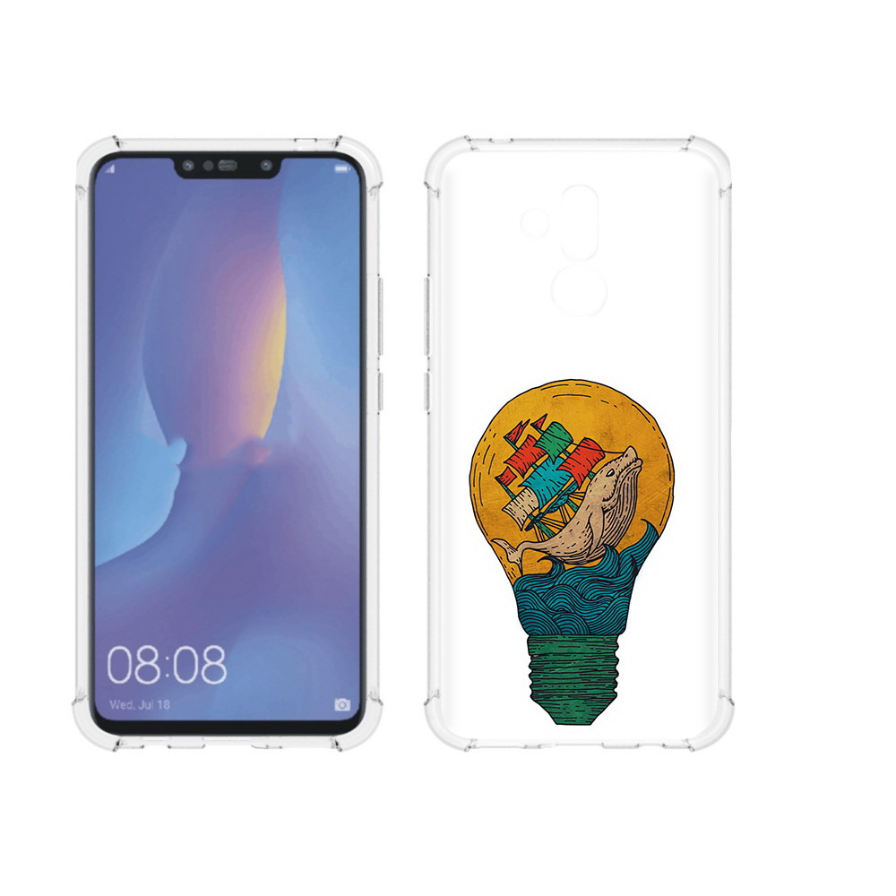 Чехол MyPads Tocco для Huawei Mate 20 Lite кит в лампочке с парусами (PT117828.66.387)