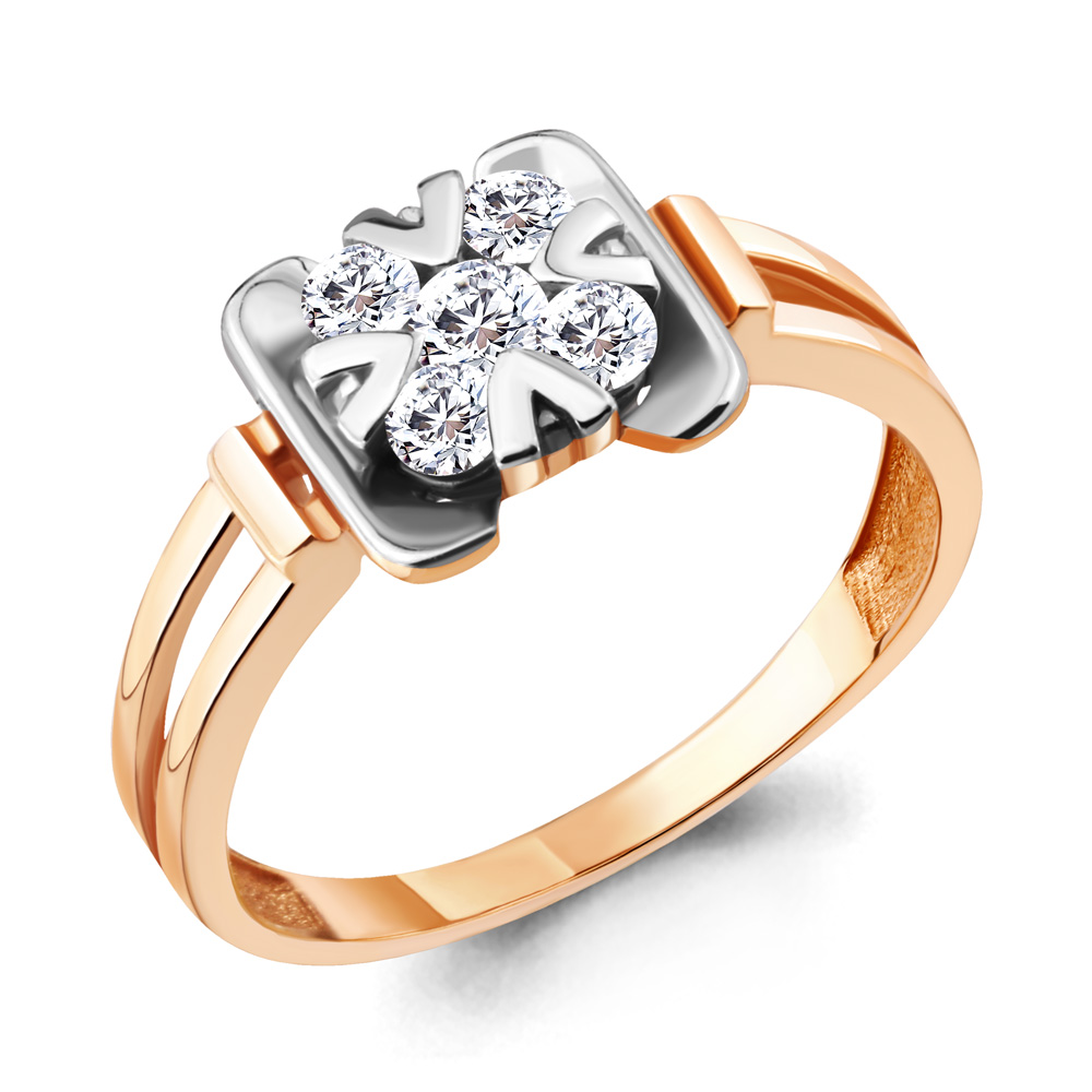 

Кольцо из серебра с фианитом р. 19,5 Aquamarine 68612А_925_з, 68612А_925_з