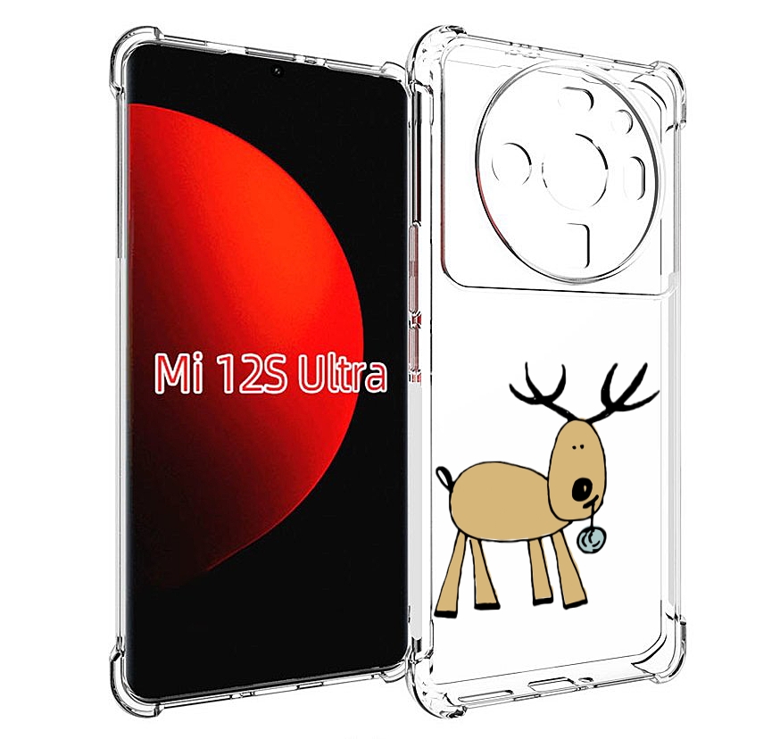 

Чехол MyPads Олень с шариком для Xiaomi 12S Ultra, Прозрачный, Tocco