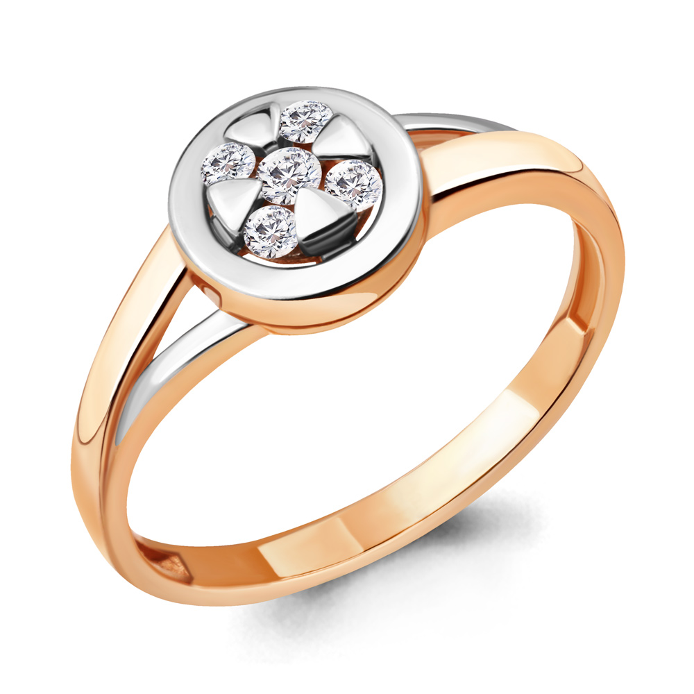 

Кольцо из серебра с фианитом р. , Aquamarine 68613А_925_з, 68613А_925_з