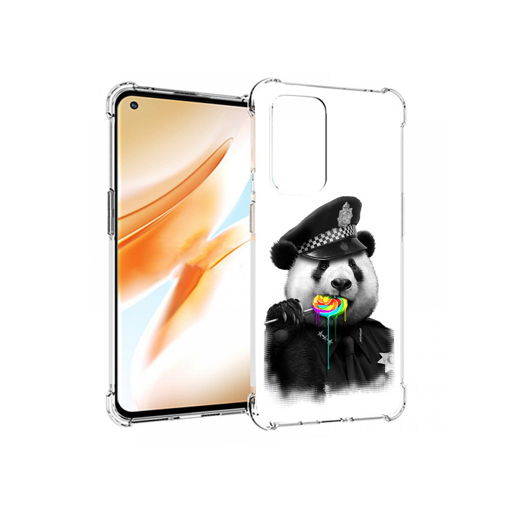 

Чехол MyPads Tocco для OnePlus 9 Pro Панда полиция (PT159597.127.130), Прозрачный, Tocco