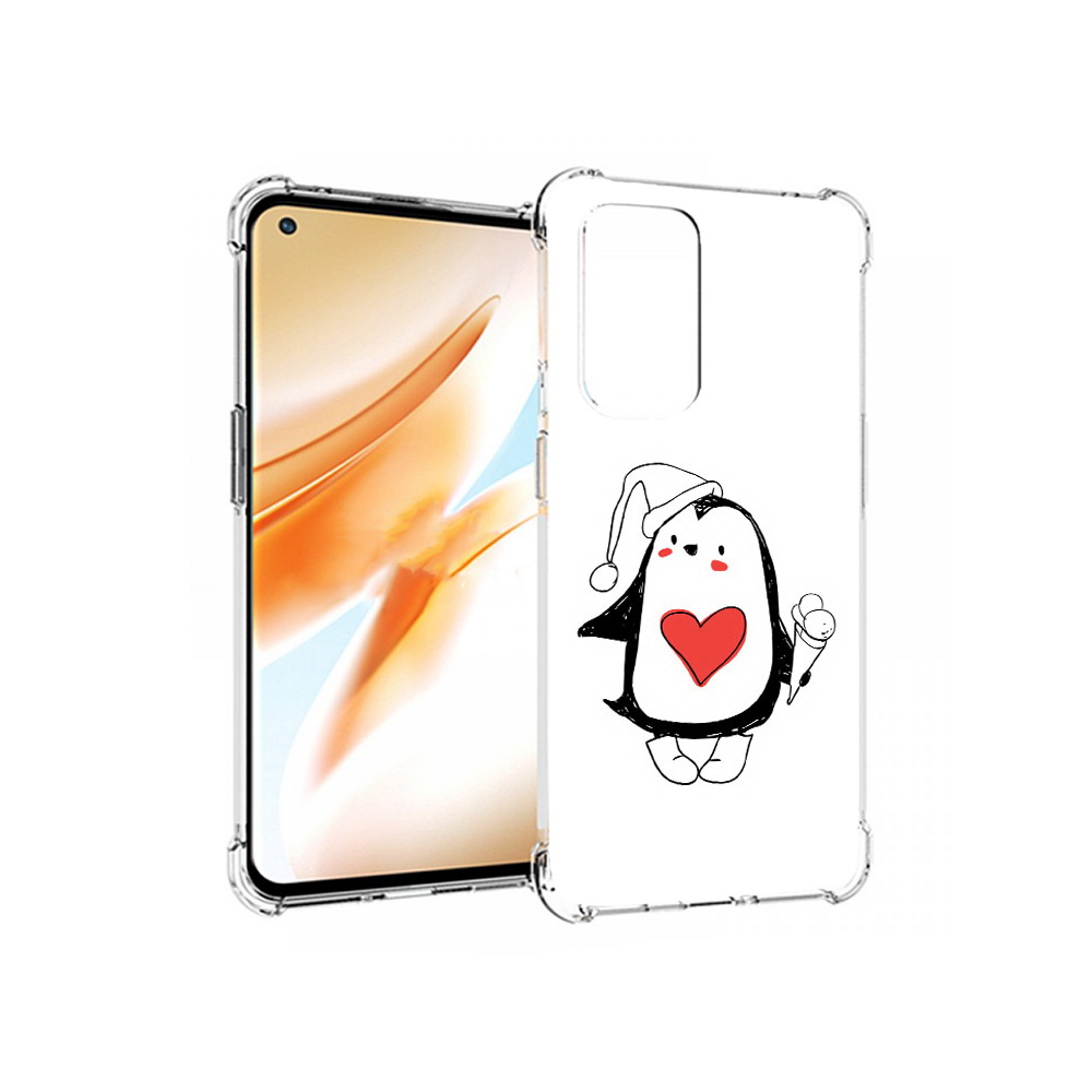

Чехол MyPads Tocco для OnePlus 9 Pro Пингвин с мороженым (PT159597.127.135), Прозрачный, Tocco