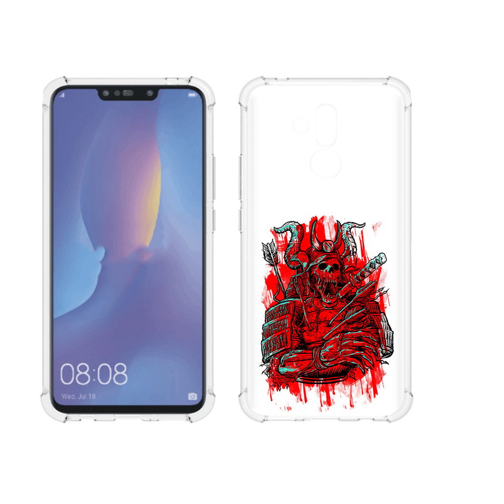 Чехол MyPads Tocco для Huawei Mate 20 Lite красный скелет воин (PT117828.66.413)
