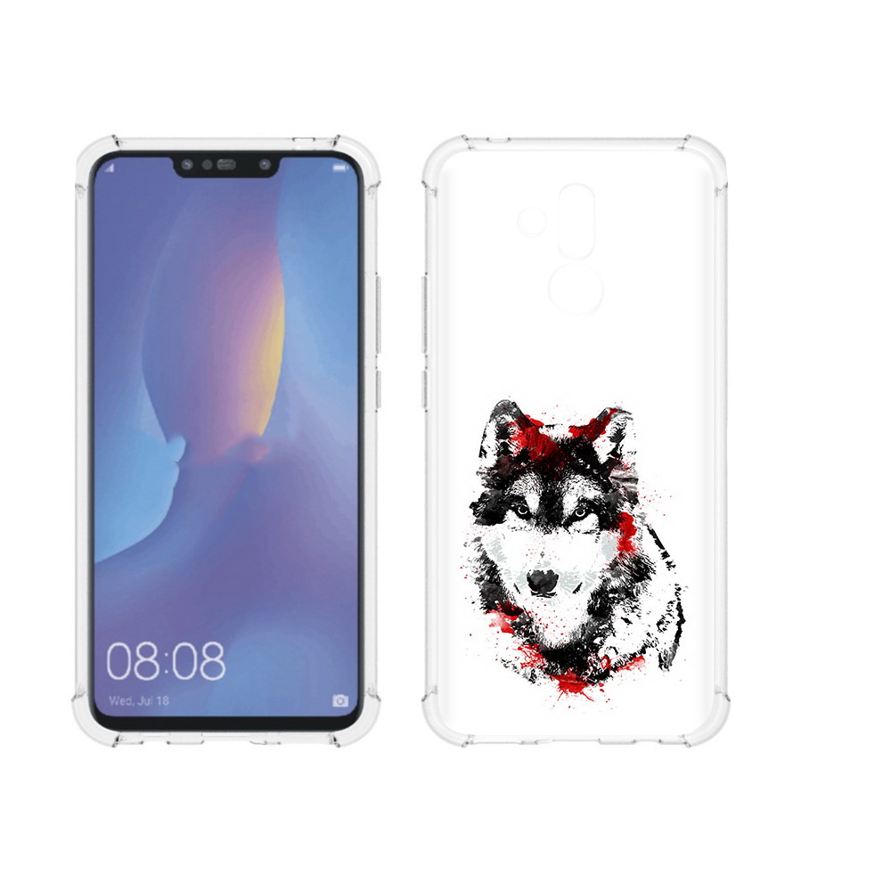 

Чехол MyPads Tocco для Huawei Mate 20 Lite кровавый волк (PT117828.66.416), Прозрачный, Tocco