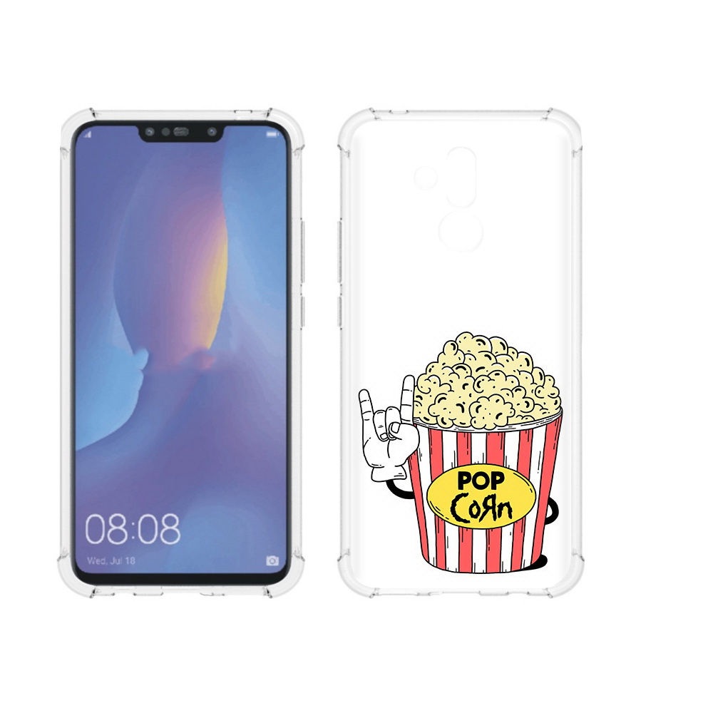 

Чехол MyPads Tocco для Huawei Mate 20 Lite крутой попкорн (PT117828.66.427), Прозрачный, Tocco