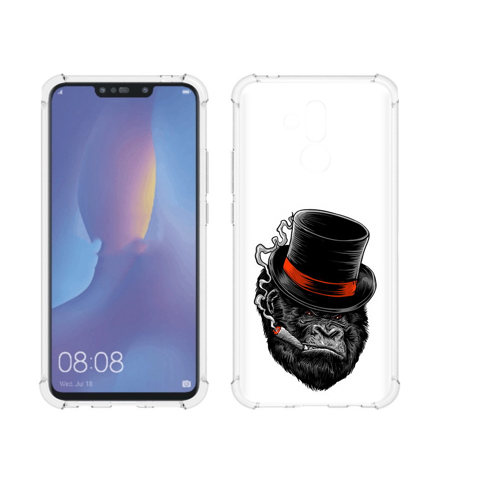 

Чехол MyPads Tocco для Huawei Mate 20 Lite дизайнерская горилла (PT117828.66.431), Прозрачный, Tocco