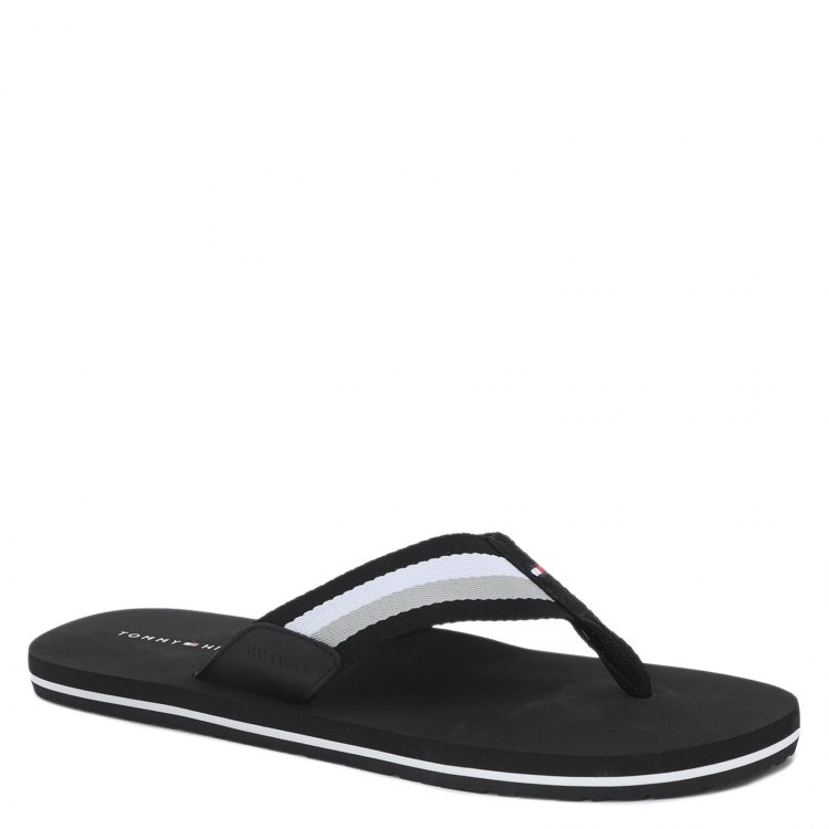 

Сланцы мужские Tommy Hilfiger FM0FM03380_2522967 черные 43 EU, FM0FM03380_2522967