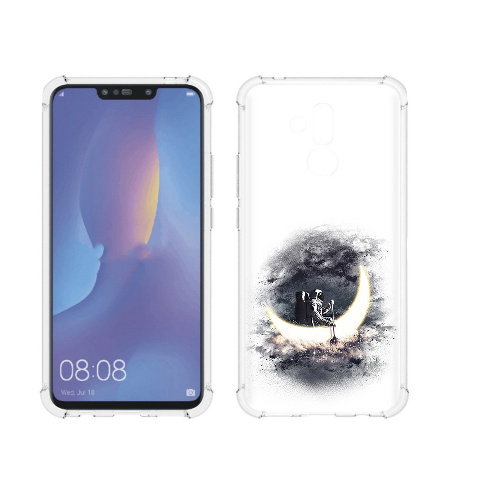 

Чехол MyPads Tocco для Huawei Mate 20 Lite лунный путешественник (PT117828.66.448), Прозрачный, Tocco