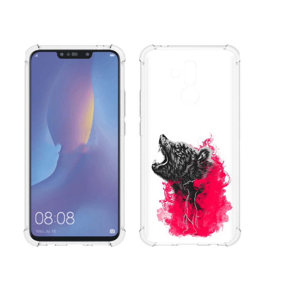 

Чехол MyPads Tocco для Huawei Mate 20 Lite медведь в дымке (PT117828.66.463), Прозрачный, Tocco