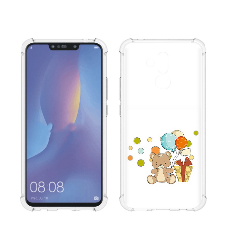 

Чехол MyPads Tocco для Huawei Mate 20 Lite медвеженок с подарком (PT117828.66.470), Прозрачный, Tocco