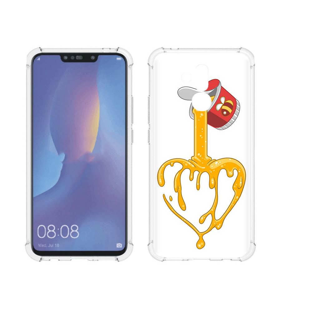 

Чехол MyPads Tocco для Huawei Mate 20 Lite медовое сердце (PT117828.66.471), Прозрачный, Tocco