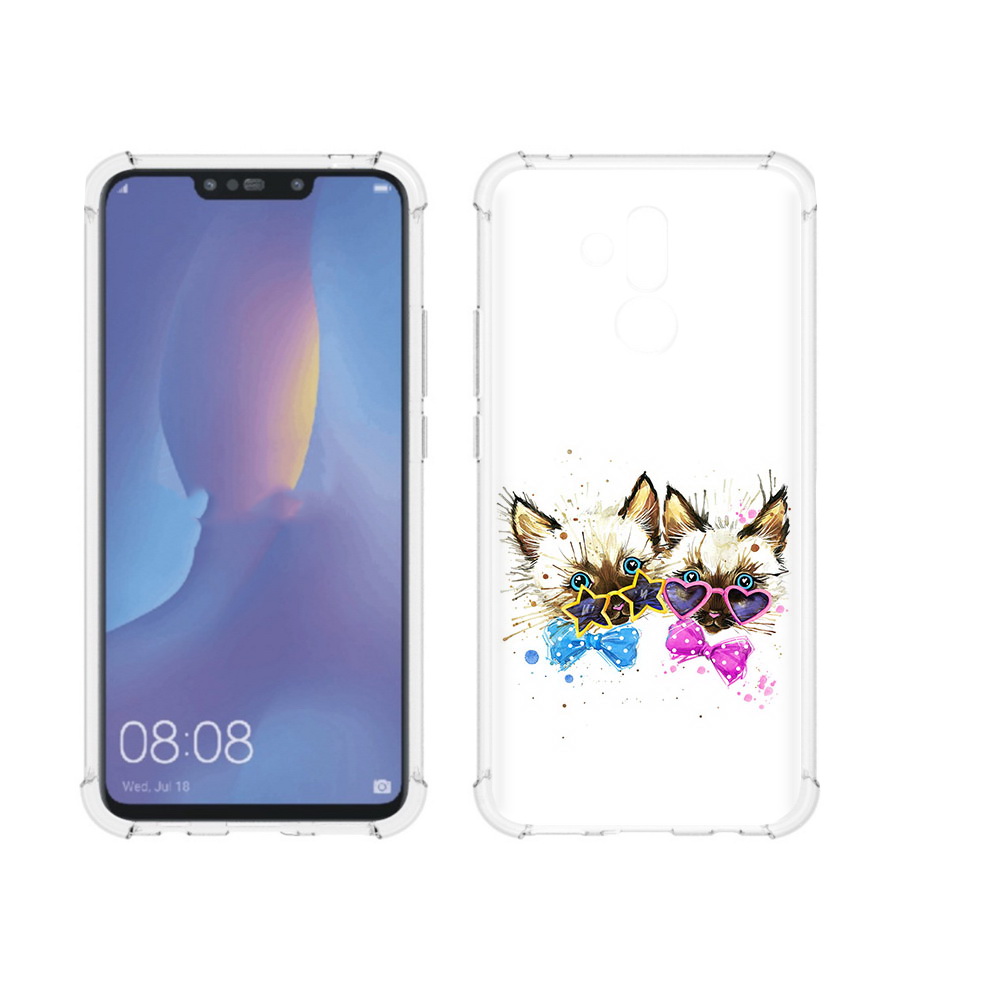 

Чехол MyPads Tocco для Huawei Mate 20 Lite милые котята (PT117828.66.474), Прозрачный, Tocco