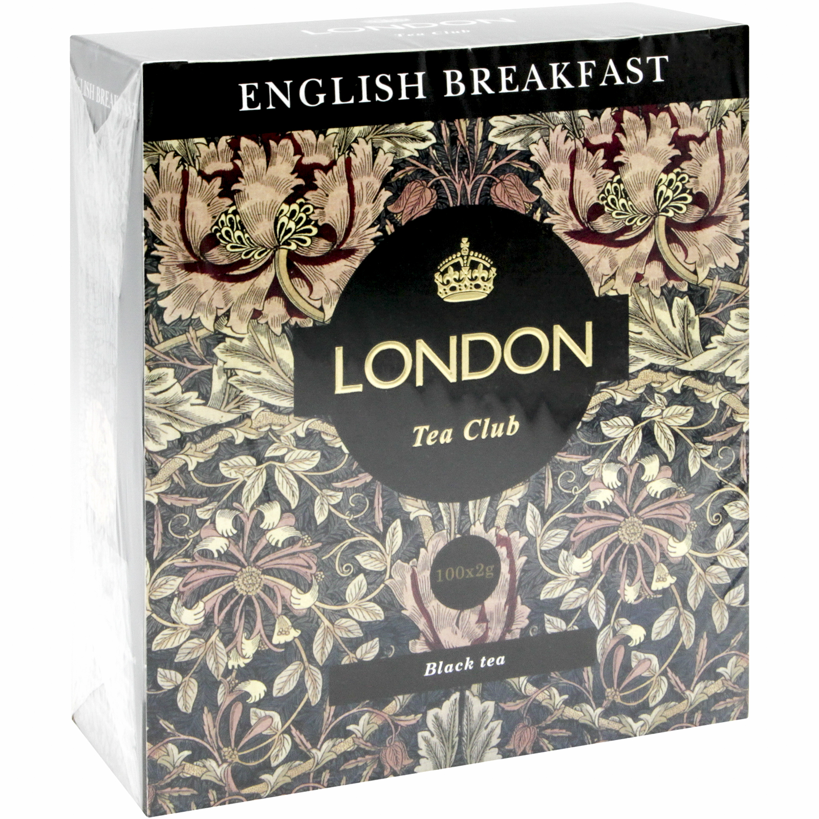 Чай черный London Tea Club English Breakfast в пакетиках 2 гx100 шт