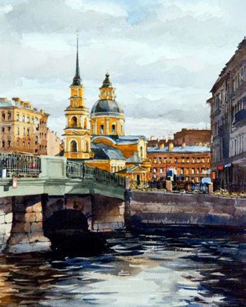 

Картина по номерам VA-0358, Канал Петербурга 40х50см, VA-0358