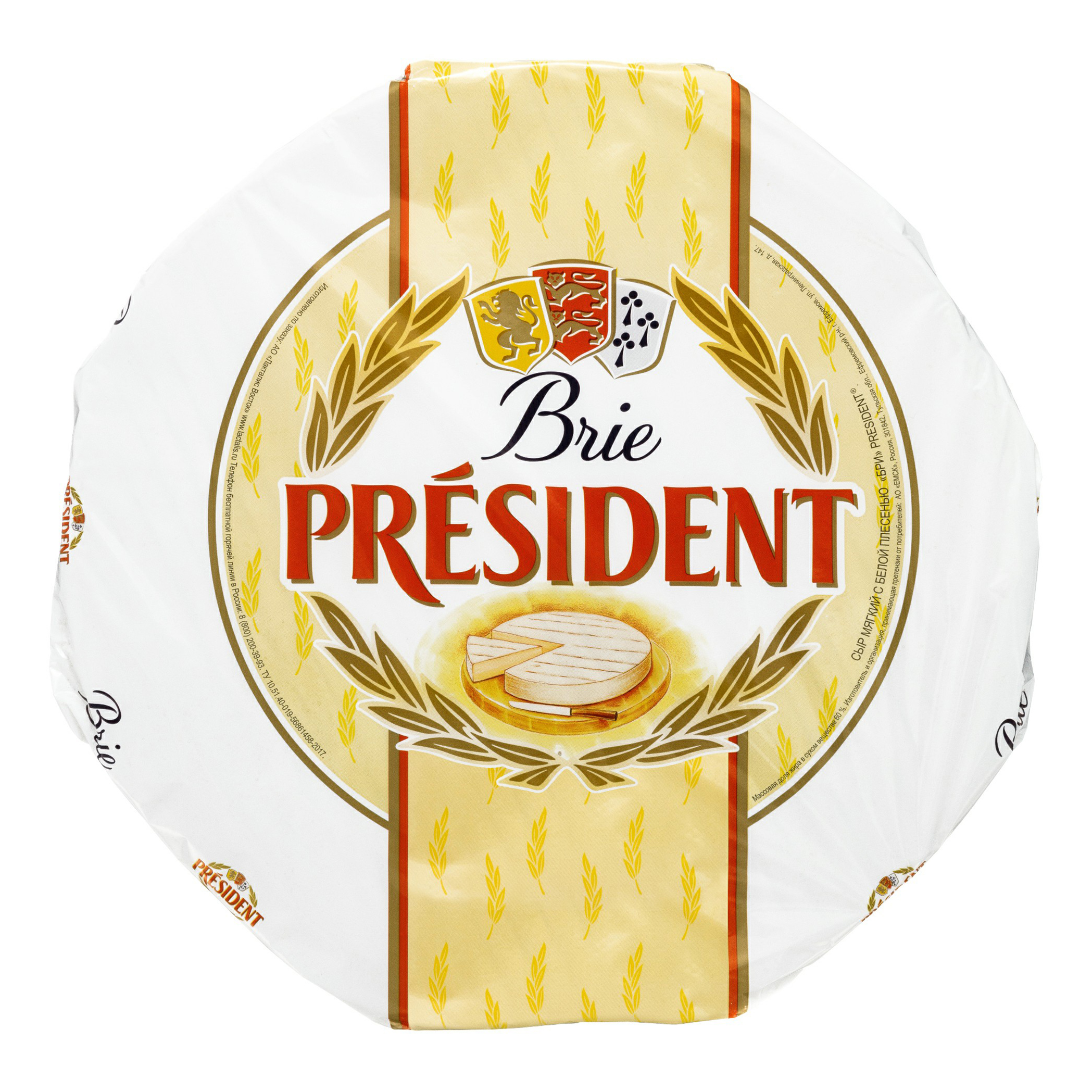 

Сыр мягкий President Бри 60% +-1 кг