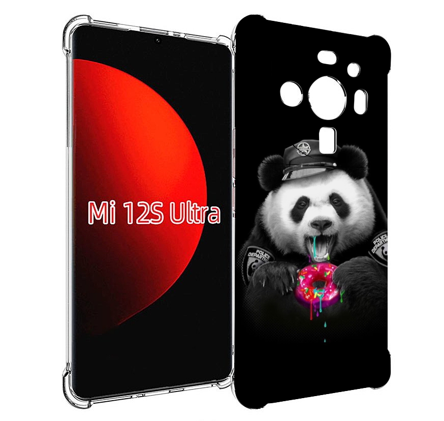 

Чехол MyPads Панда-с-пончиком для Xiaomi 12S Ultra, Прозрачный, Tocco