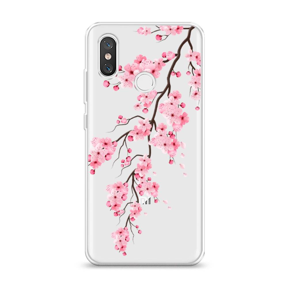 Чехол Awog  на Xiaomi Mi 8 Розовая сакура
