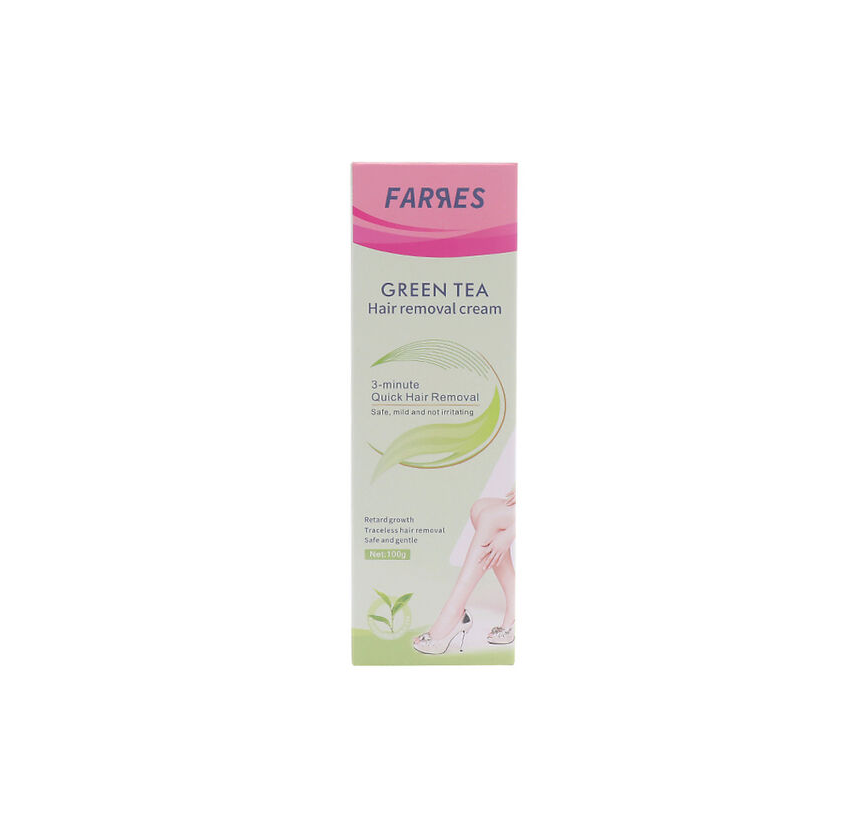 Крем-депилятор Farres cosmetics Экстракт зеленого чая, 100 г