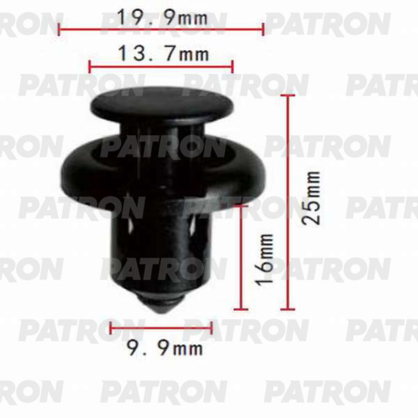 

Клипса Автомобильная PATRON P370091