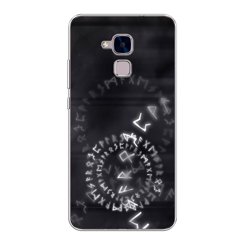 

Чехол на Honor 5C "Руны", Серый;черный, 60450-3