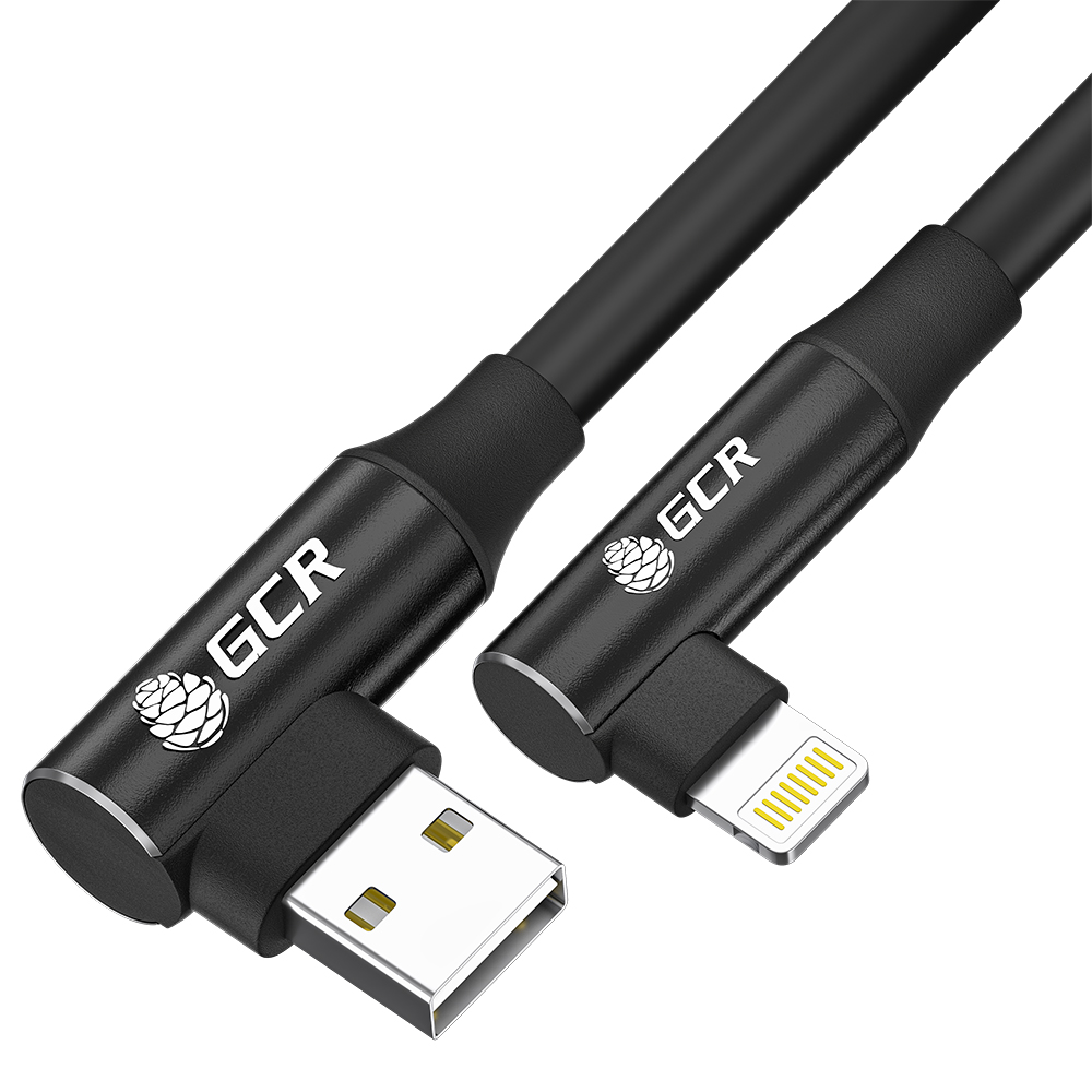 фото Кабель lightning - usb gcr gcr-ip37 0.25 м черный