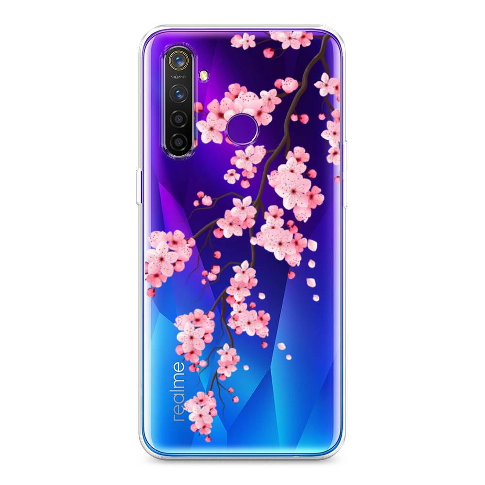 

Чехол Awog на Realme 5 Pro "Розовая сакура", Розовый;коричневый, 251650-8