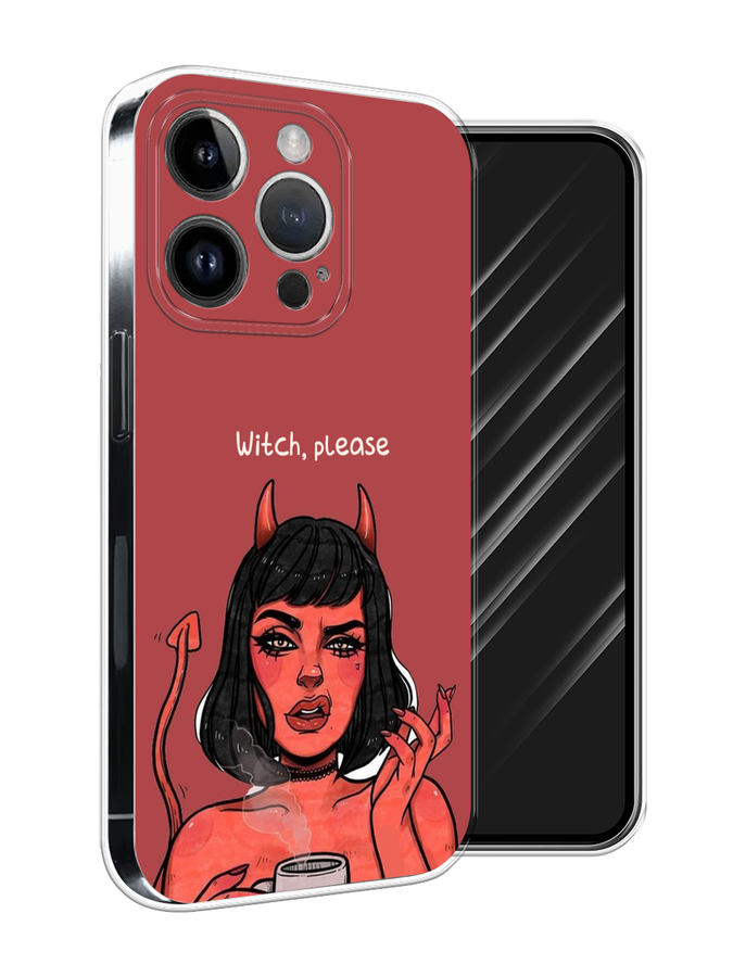 

Чехол Awog на Apple iPhone 15 Pro Max "Evil Girl", Бордовый;черный, 15850-1