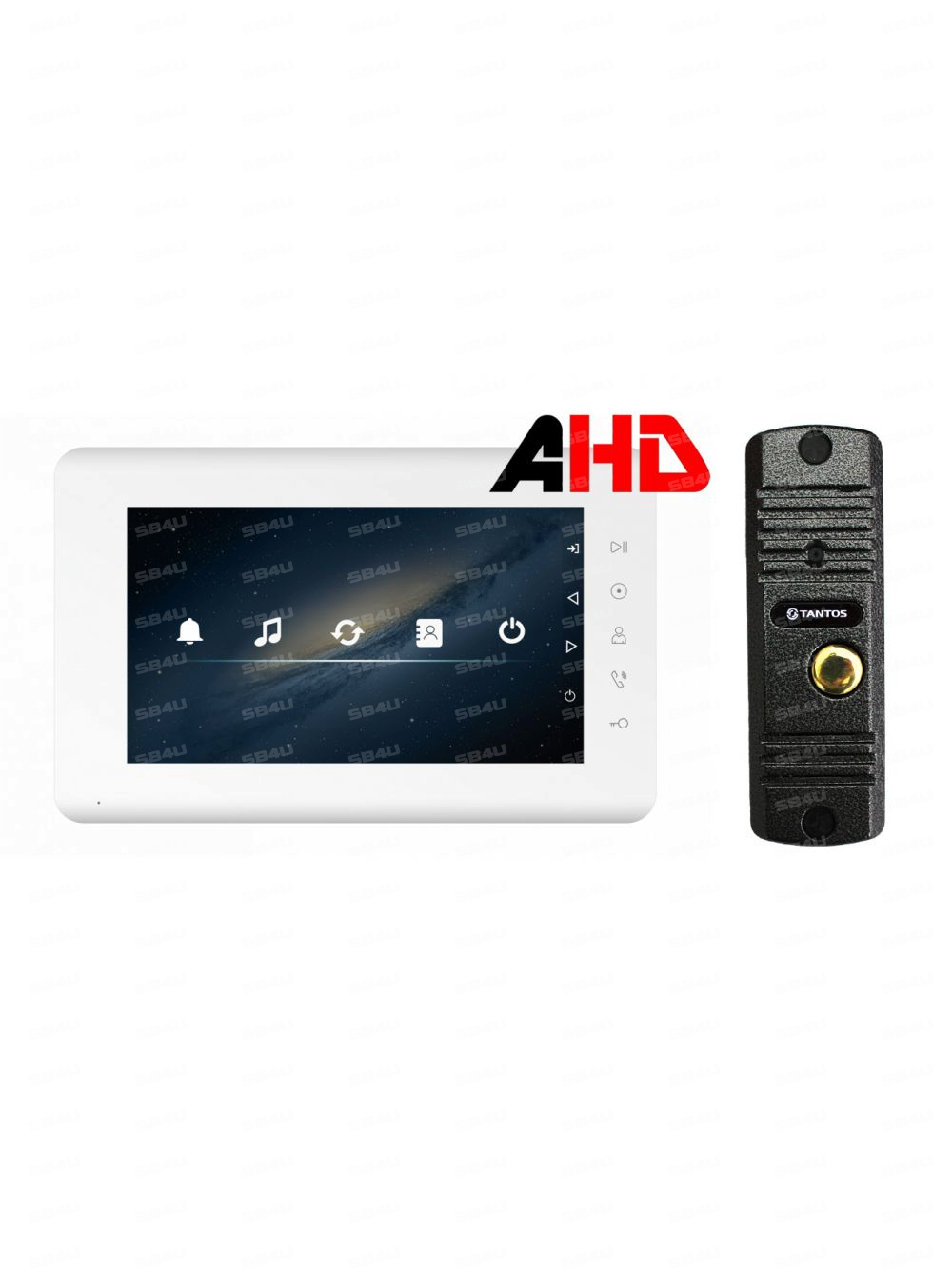 Комплект видеодомофона Tantos Mia HD и Corban HD (асфальт)