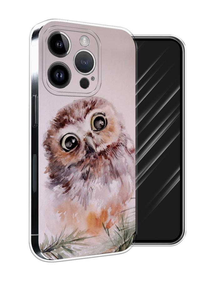 

Чехол Awog на Apple iPhone 15 Pro Max "Сова на розовом", Розовый;коричневый, 15850-1
