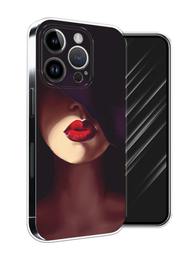 

Чехол Awog на Apple iPhone 15 Pro Max "Красные губы", Черный;бежевый;красный, 15850-1