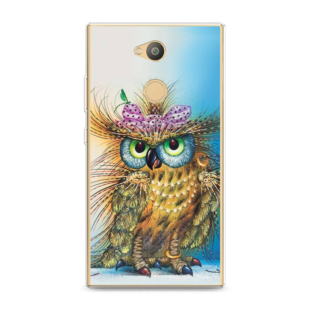 

Чехол на Sony Xperia L2 "Модная сова", Коричневый;голубой, 53450-1